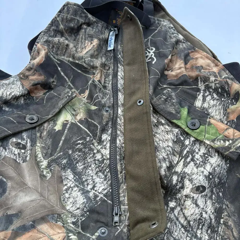 Browning Primaloft Insulated Mossy Oak Camo Hunting Bib Overalls Size 2XL